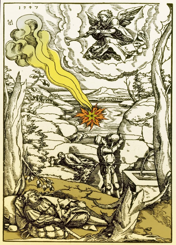 Apocalypse 16th Century Poster Print showcasing historical events.