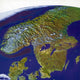 Scandinavia Composite Satellite Image Poster Print showcasing vivid landscapes