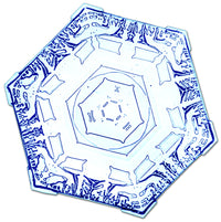 Snowflake Poster Print showcasing intricate snowflake designs.