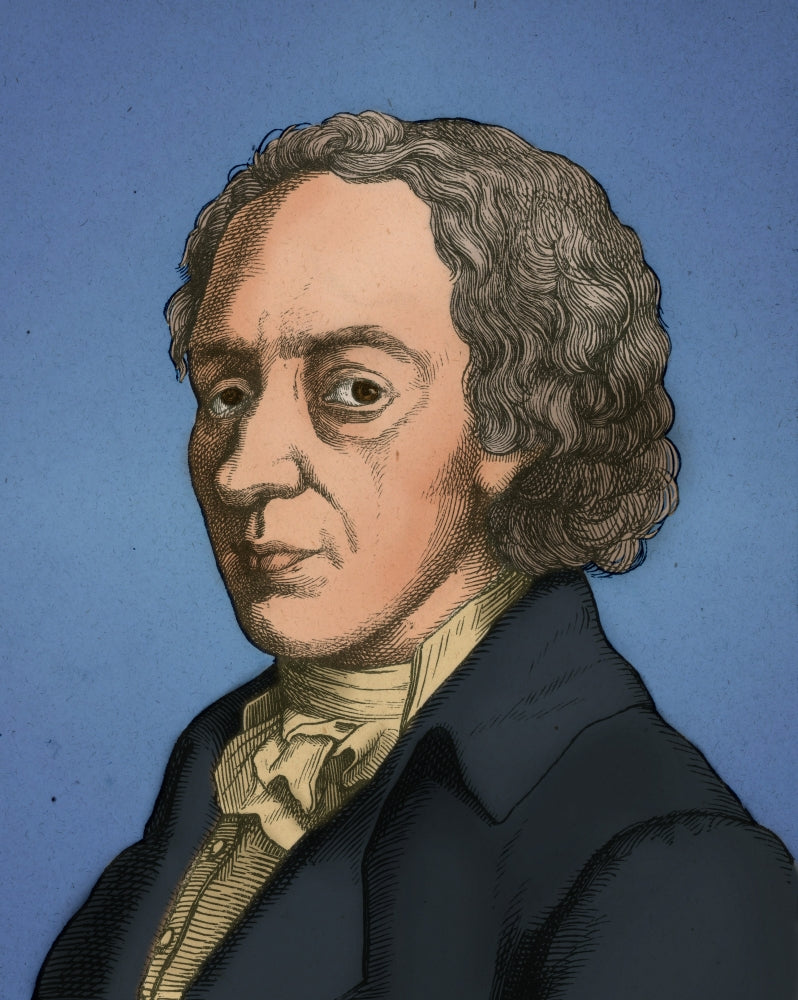 Johann Elert Bode poster print showcasing German astronomer and celestial mechanics.