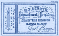 Impeachment Ticket 1868 Poster Print by Science Source