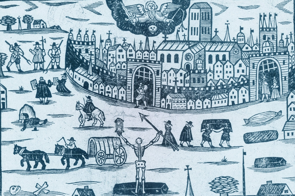 Black Death Medieval Bubonic Plague Poster Print