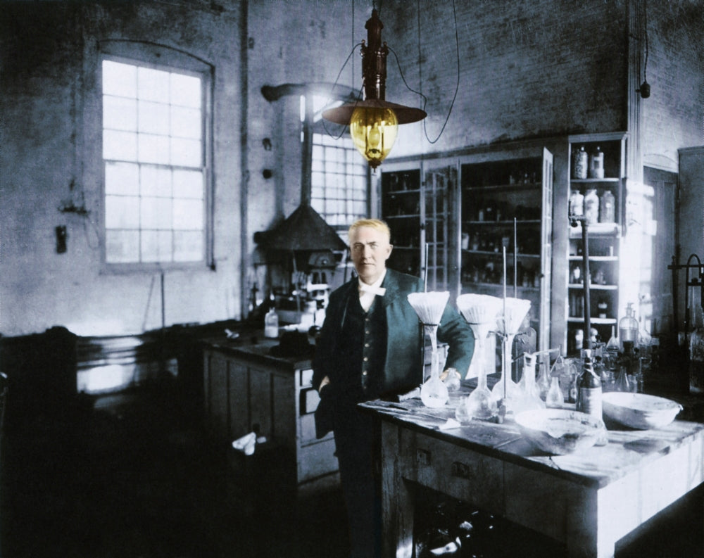 Thomas Edison Poster Print showcasing the American inventor's legacy.