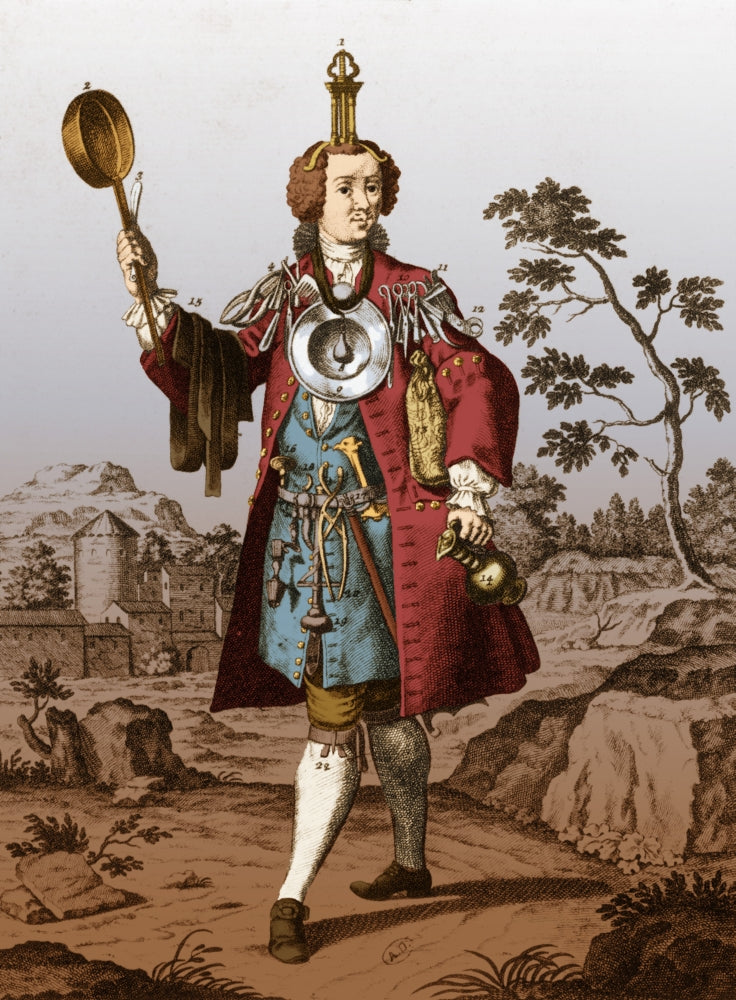 Barber-Surgeon 18th Century Poster Print showcasing historical medical practices.