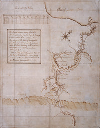 Map by General George Washington from 1753-54 Poster Print