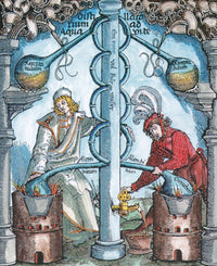 Distillation 16th Century Poster Print showcasing historical scientific processes.