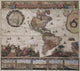Map of the Americas, circa 1680 poster print showcasing historical cartography.