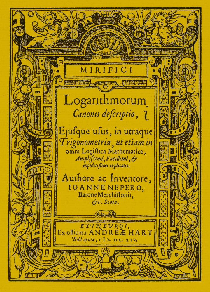 Napier's Treatise on Logarithms Poster Print by Science Source