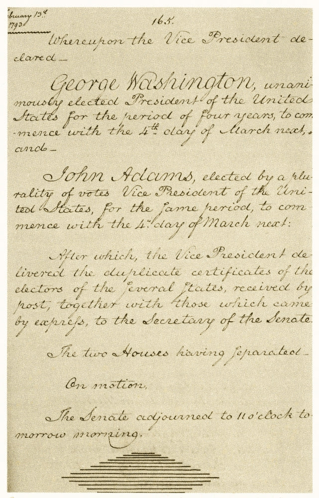 US Senate Journal 1794 Poster Print showcasing historical document.