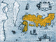 Japan Mercator Hondius Atlas 1606 Poster Print showcasing historical cartography.