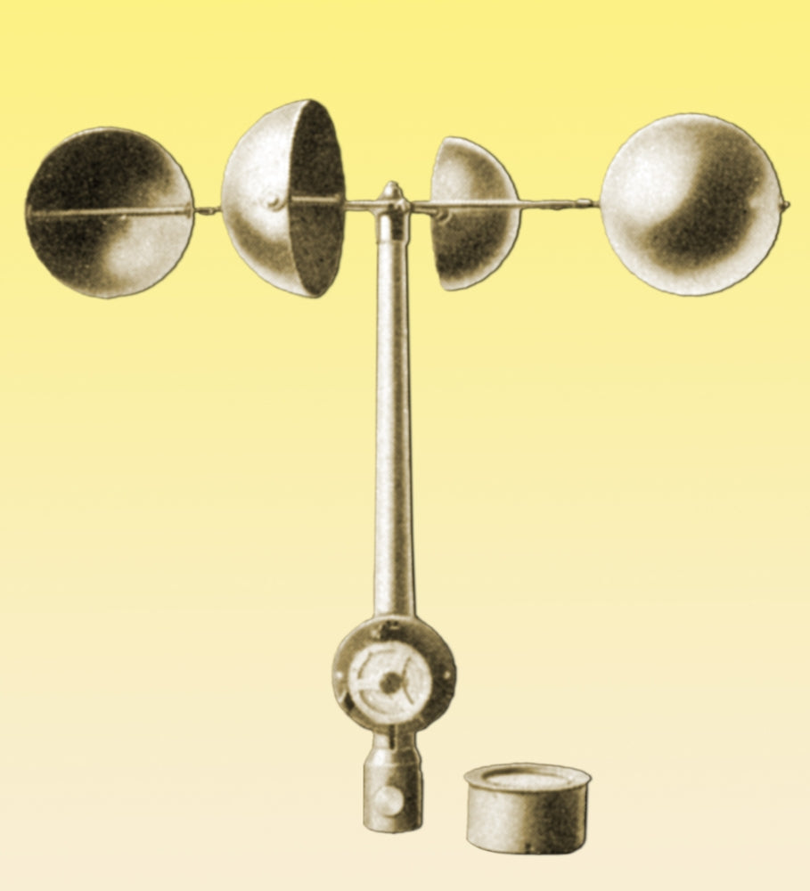 Anemometer Poster Print showcasing wind measurement instrument