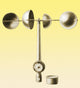 Anemometer Poster Print showcasing wind measurement instrument