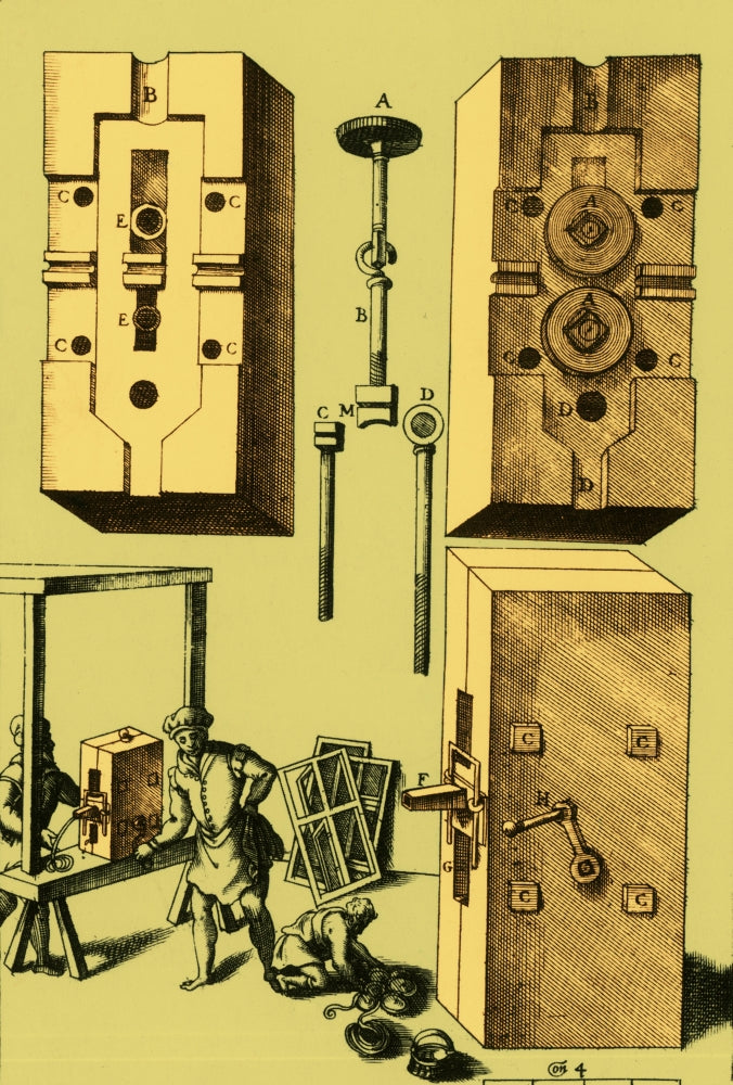 Rolling Mill for Lead Strips Poster Print showcasing intricate metalworking process.