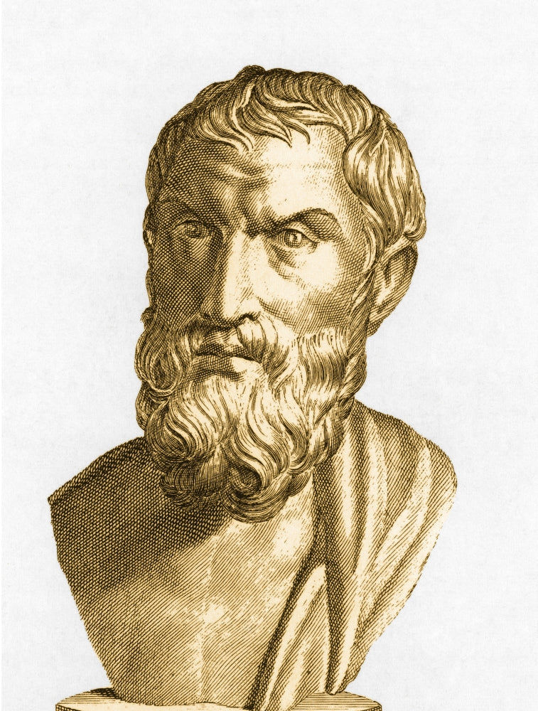 Epicurus Ancient Greek Philosopher Poster Print