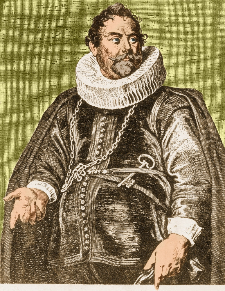 Abraham de Moivre Mathematics Poster Print featuring French mathematician