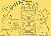 Theban Tomb Painting Poster Print showcasing ancient Egyptian artistry.
