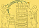 Theban Tomb Painting Poster Print showcasing ancient Egyptian artistry.