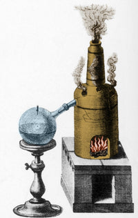 Distillation Alembic 18th Century Poster Print showcasing historical scientific apparatus.