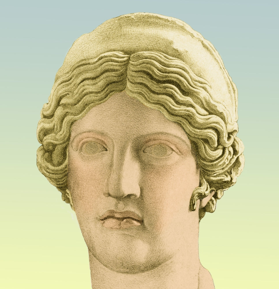 Hera Greek Goddess Poster Print showcasing elegance and mythology.