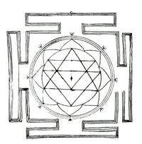 Yantra Poster Print showcasing intricate geometric design on premium paper.