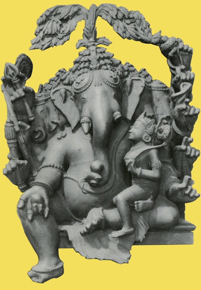 Ganesha Hindu God Poster Print showcasing vibrant colors and intricate details.