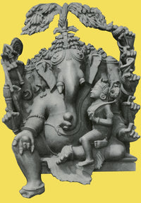 Ganesha Hindu God Poster Print showcasing vibrant colors and intricate details.