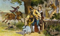 Midnight Ride of Paul Revere Poster Print depicting the historic 1775 event.