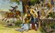 Midnight Ride of Paul Revere Poster Print depicting the historic 1775 event.