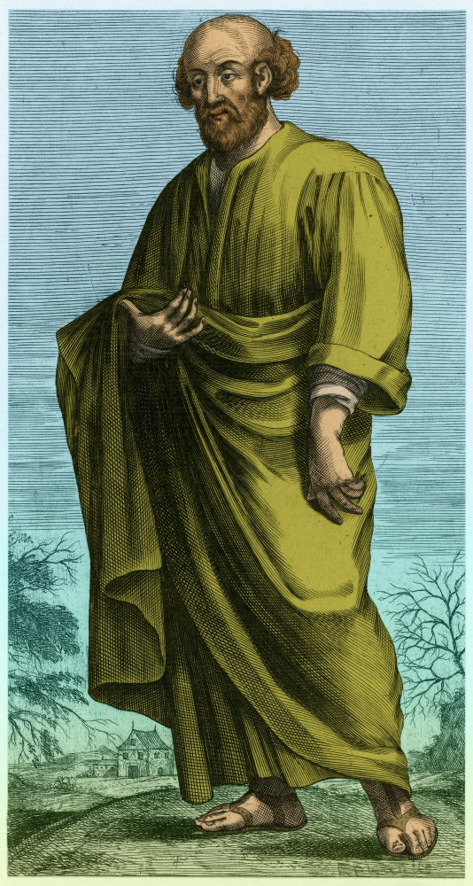 Epicurus Ancient Greek Philosopher Poster Print