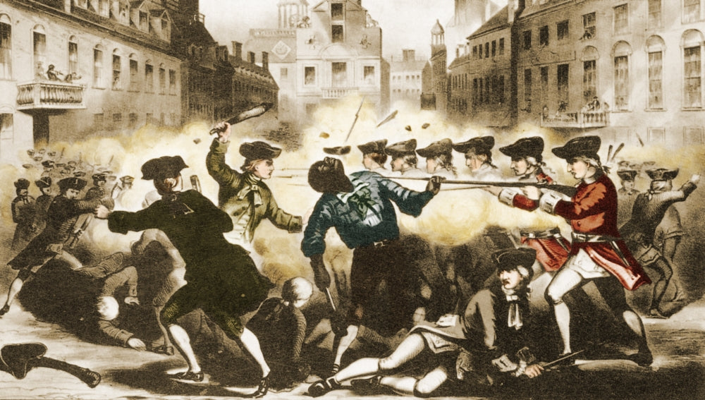 Boston Massacre 1770 Historical Poster Print