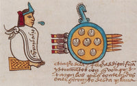 Montezuma II Poster Print from the Codex Mendoza, showcasing Aztec history.