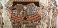 Muhammad Replaces the Black Stone Poster Print