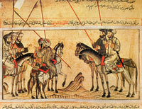 Battle of Badr, 624 AD Poster Print showcasing historical significance.