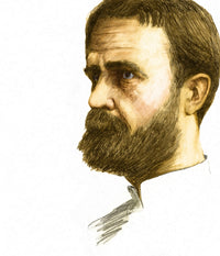 Thomas Hunt Morgan Poster Print by Spencer Sutton, showcasing the American geneticist.