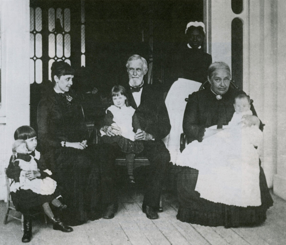 Jefferson Davis with Family Poster Print showcasing historical significance.