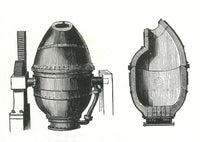 Bessemer Converter Poster Print showcasing industrial engineering
