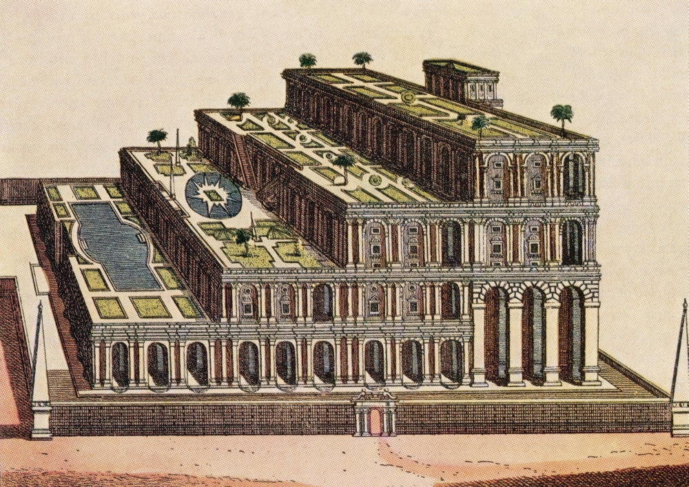 Gardens of Babylon Poster Print by Science Source showcasing an Ancient Wonder.