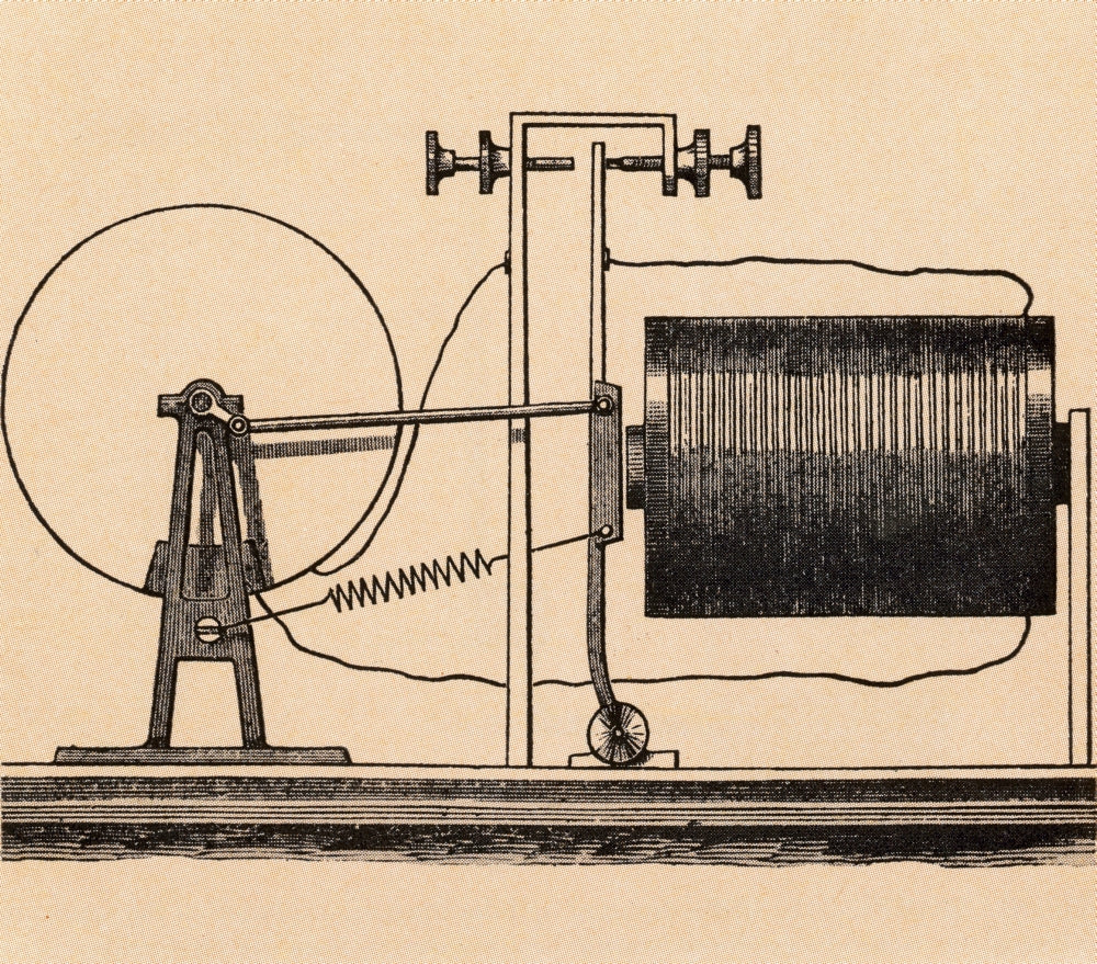 Perpetual Motion Poster Print showcasing dynamic motion and energy.