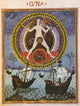 Moon Rules Cancer Poster Print showcasing lunar phases and astrology.