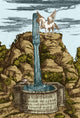 Pegasus on Mount Parnassus Poster Print showcasing mythical art