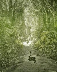 Adam and Eve and Snake Poster Print by Science Source