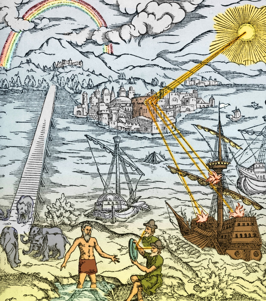 Discoveries in Optics Archimedes Heat Ray Poster Print
