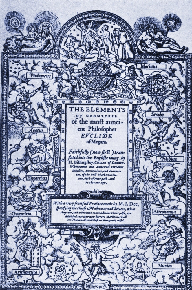 Elements of Geometry Frontispiece 16th Century Poster Print