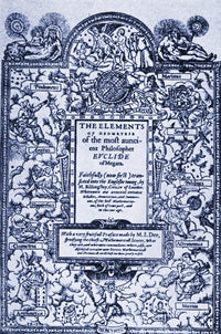 Elements of Geometry Frontispiece 16th Century Poster Print
