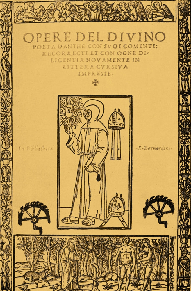 Frontispiece from Dante's Divine Comedy Poster Print showcasing classic literature.
