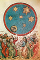 Men and Their Guiding Stars Poster Print showcasing celestial bodies and night sky.