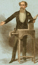 Charles Dickens Poster Print showcasing the iconic English author.