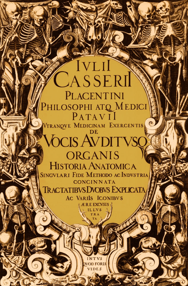 Giulio Casserio's Anatomy Title Page 1601 Poster Print