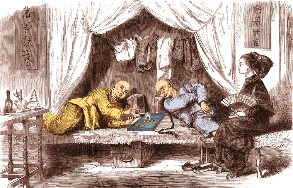 San Francisco Opium Den 19th Century Poster Print by Science Source