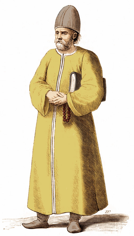 17th Century Turkish Imam Poster Print showcasing Ottoman Empire heritage.